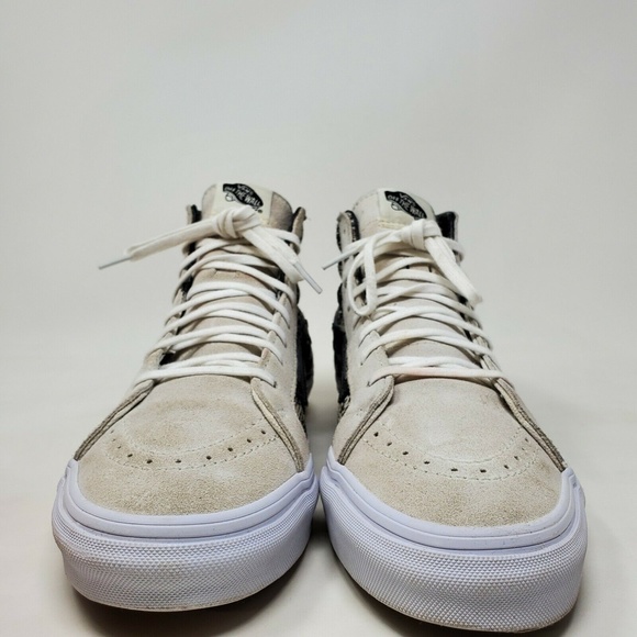 Vans Men's High-Top Sneakers - Black and Cream - Picture 3 of 12